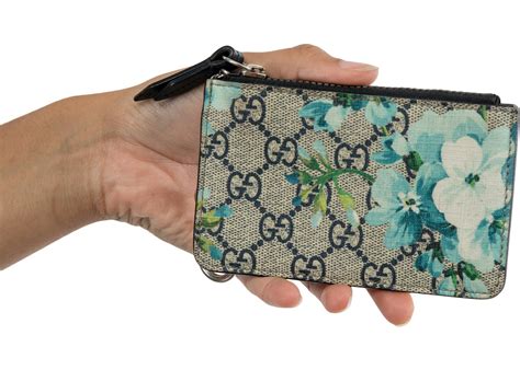 gucci blue web wallet|Gucci gg supreme wallet.